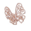 Silhouette Ring Butterfly Rose Gold