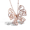 Silhouette Pendant Butterfly Rose Gold