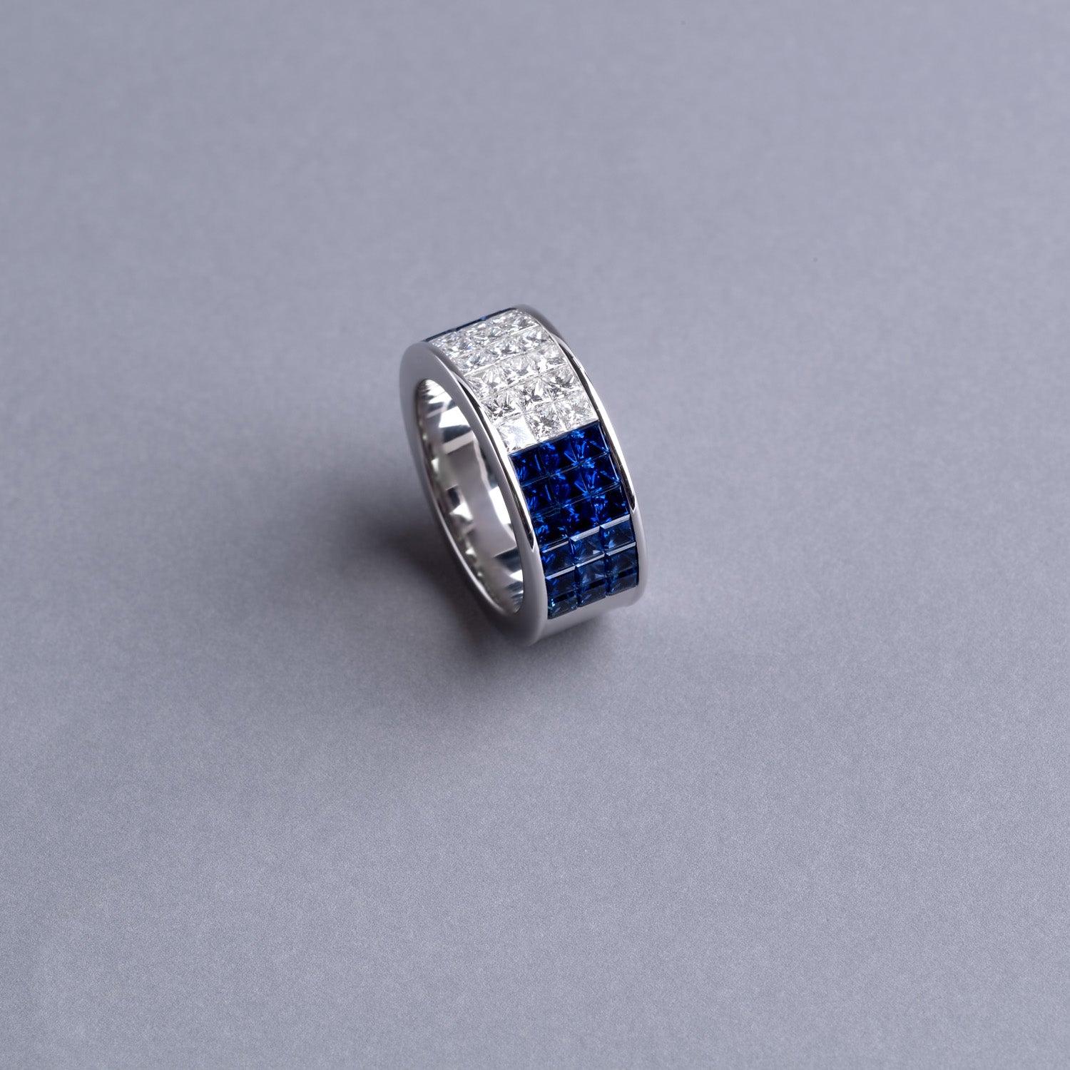 Sapphire and Diamond Band in Platinum - KPBD773 – Jack Kelége | Diamond  Engagement Rings, Wedding Rings, and Fine Jewelry