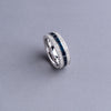 Classic Band Ring, Diamond Sapphire